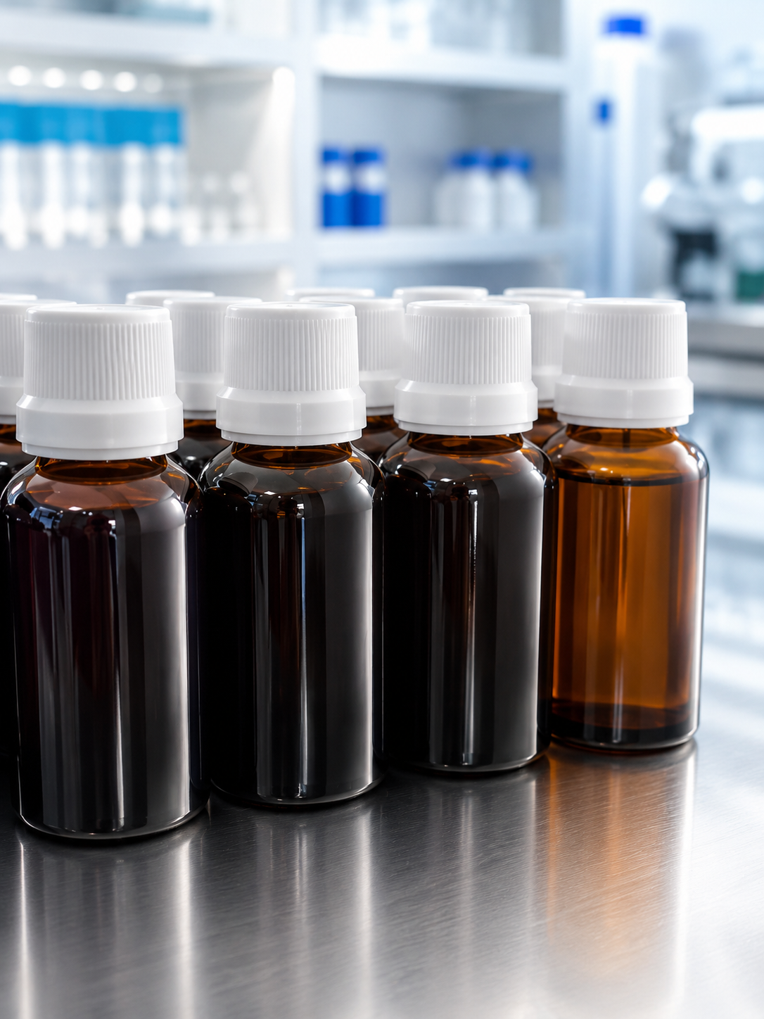Preparaciones homeopáticas Delvag Pharma en frascos ámbar