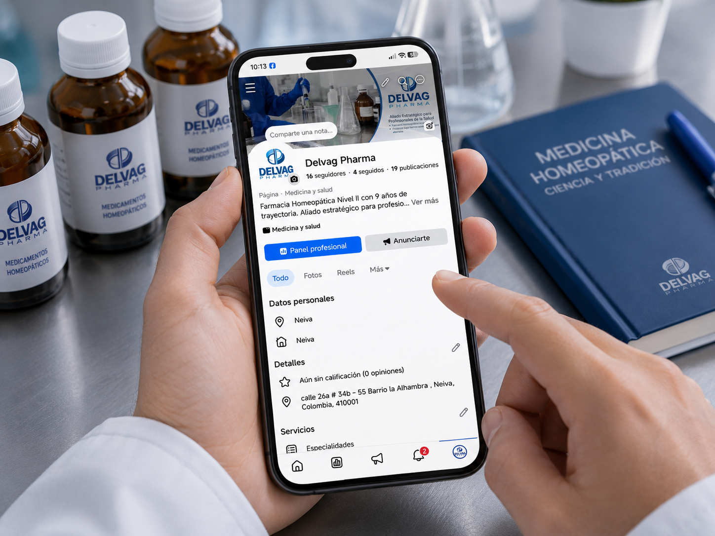 Síganos en redes — Delvag Pharma